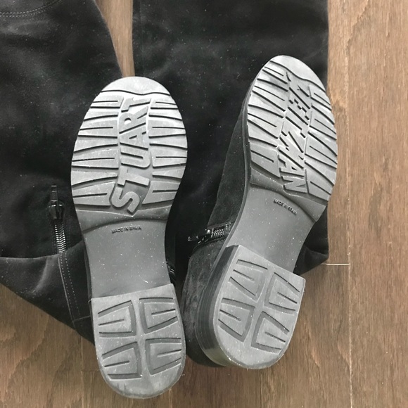 Auth $798 Stuart Weitzman HILO Black Suede Sz 4.5M - Picture 5 of 6